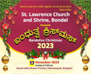Mangaluru: Bondel St Lawrence Church & Shrine to hold ‘Bandutva’ Christmas celebration